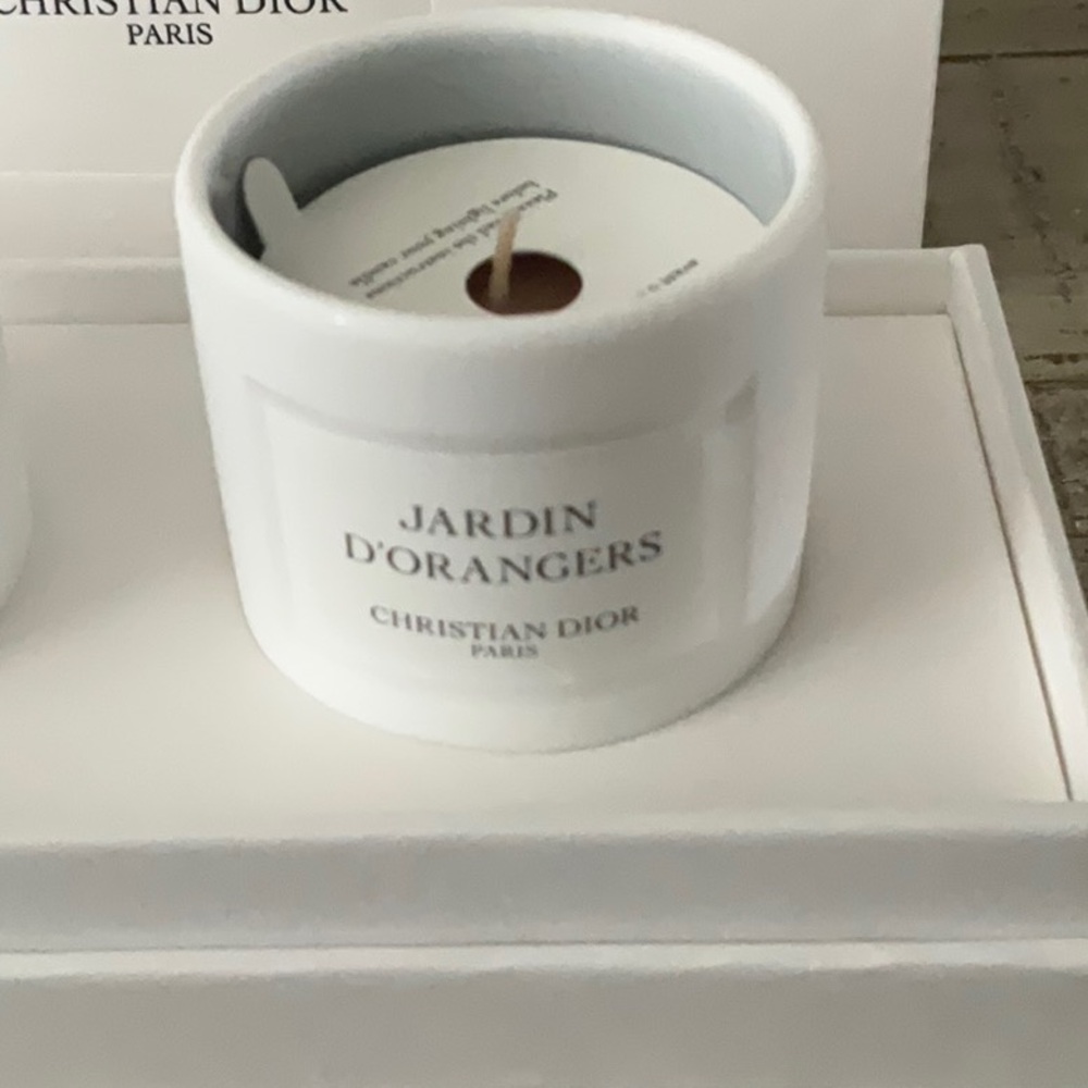 Dior White Candle Set - Ambre Nuit & Jardin d'Orangers - Picture 3 of 3